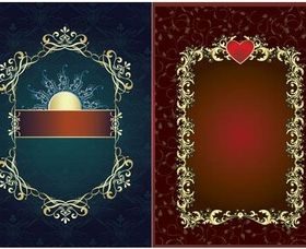 Backgrounds with frames vector