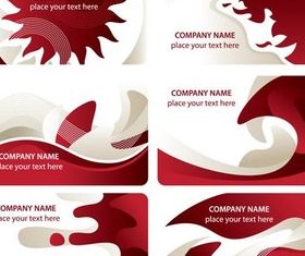 Dark Red Cards free design vector