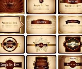 Stylish Labels creative vector