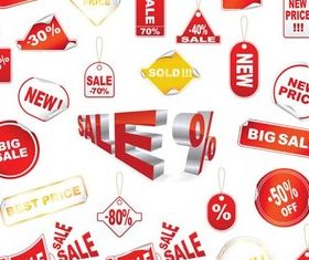 Sale Elements Vector
