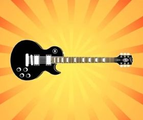 Electric Guitar Illustration set vector