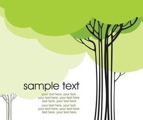 Cartoon tree 1 vector