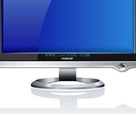 Widescreen LCD design vectors graphics