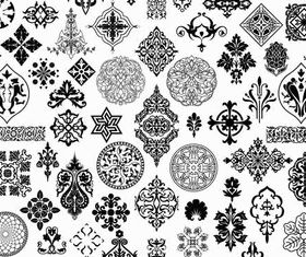 Different traceries free vector