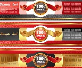Royal Style Banners vector