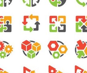 Abstract Logo vector set