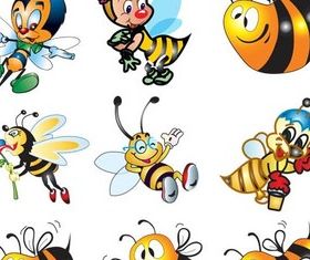 Cute Bees graphic vector graphics