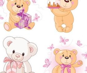 Cute Bears graphic vector