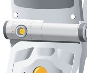 Mobile phone technology communication design vector