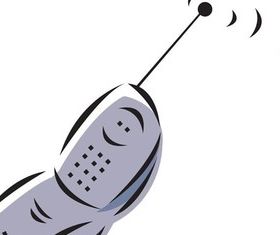 Cartoon mobile phone creative vector