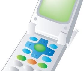 Communication products mobile phone 2 vectors graphic