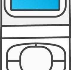 Cartoon phone vector