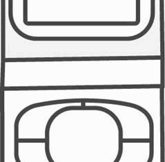 Cartoon mobile phone vector