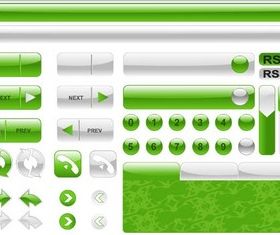 Green Web Elements Vector creative