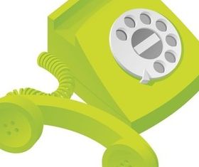 Telephone design set vector