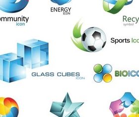 Stylish Icons vector