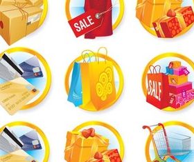 Sale Round Symbols vector
