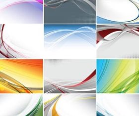 Stylish Backgrounds set vector