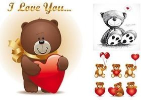 Cartoon red cubs vector