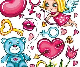 Sweet girl design vector