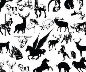 Different Animals free vector set