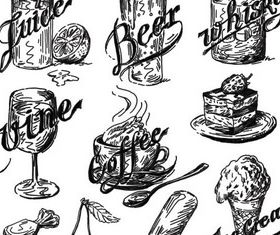 Creative Cafe Icons vector