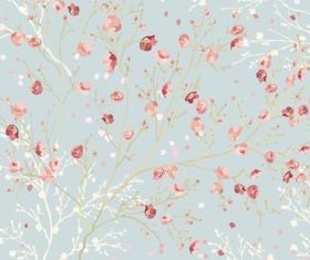 pale color flowers vector