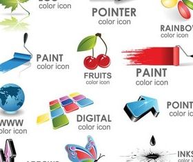 Icons graphic vector