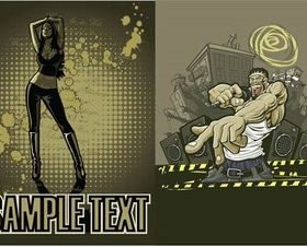 Creative Music Templates vectors