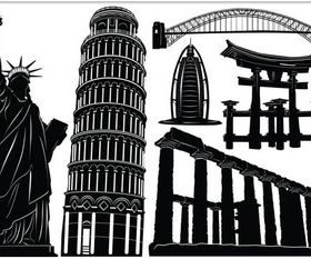 World Attraction Template design vectors