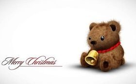 Cute toy bear vector