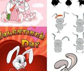 Cartoon rabbit vector design