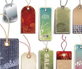 Stylish Tags vector