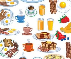 Breakfast Food free vector design