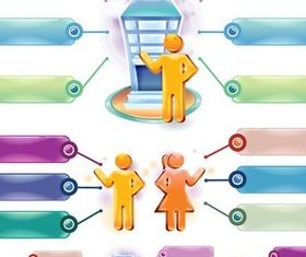 Diagrams free vector set