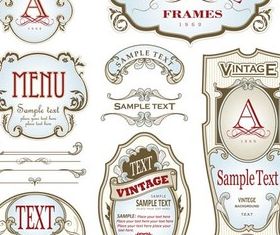 Labels graphic vector
