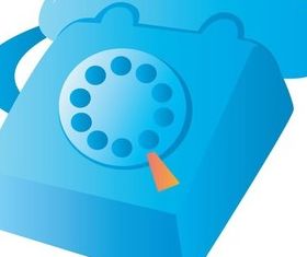 Telephone design set vector