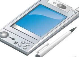 Mobile phone 9 vector