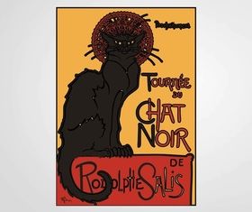 Chat Noir Poster vector