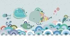 Fashion cartoon animal pattern vectors graphics