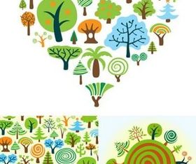 Cartoon tree vector