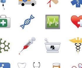 Simple Medical Icons vectors
