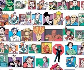 Different Cartoons People vector