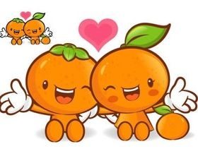 Super love cartoon fruit shiny vector
