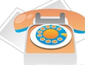 Telephone design 1 vector