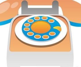 Telephone design 2 vector