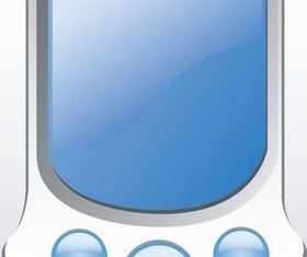 Mobile phone communication design vector