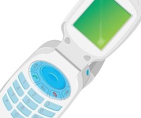 Mobile phone communication design vector