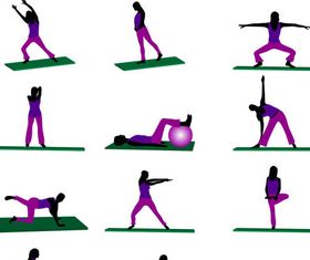 Fitness and Yog vector graphics
