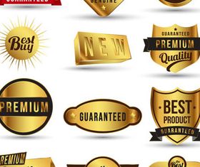 Shiny Golden Sale Labels art Illustration vector